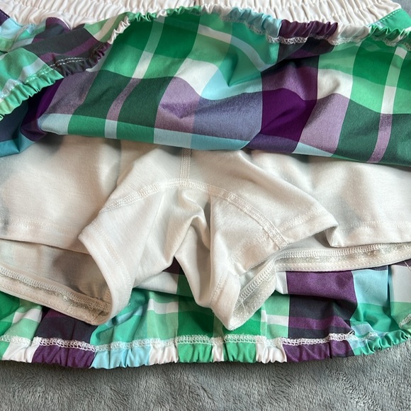 🎯Lululemon Tracker Skort Skirt Foxy Plaid Size 4 - Picture 3 of 12
